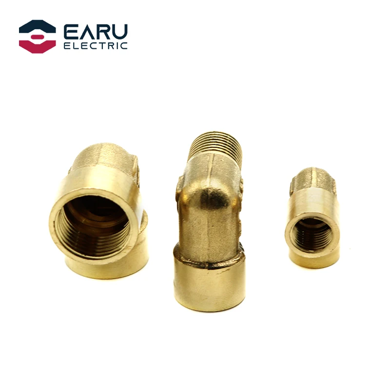 1/8" 1/4" 3/8" 1/2" 3/4" 1" Female x Male Thread 90 Deg Brass Elbow Pipe Fitting Connector Coupler For Water Fuel Copper adapter pipe fitting water pipe fitting hose pipe fitting