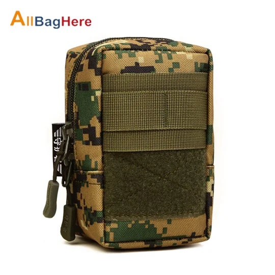 Jungle Digital Tactical Molle Pouch Attachment Bag Military Hunting Hiking Small Waist Bags 4.7 inches Phone Men's Waterproof Outdoor Equipment - Цвет: Jungle Digital