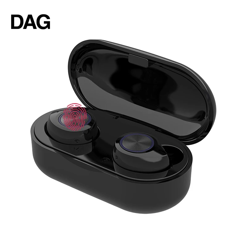 TWS стереонаушники DAG TW60 с поддержкой Bluetooth 5 0 и зарядным футляром|Наушники