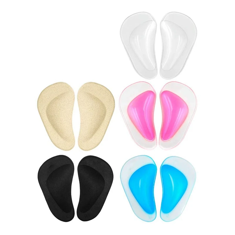 

Arch Support Shoe Inserts for Flat Feet, Plantar Fasciitis, Adhesive Arch Pads for Relieve Pain for Women & Men (5 Colors)
