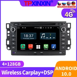 Radio Multimedia con GPS para coche, Radio con reproductor, Android 10, 128GB, navegador, estéreo, 2Din, sin DVD, para Chevrolet Aveo Captiva 2002   2011