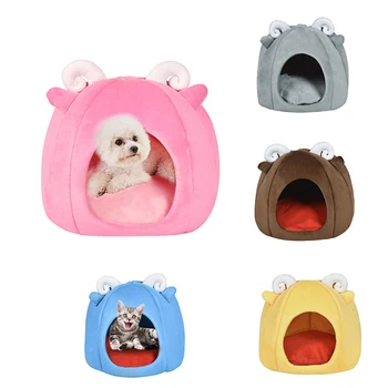 

Candy Color Kennel Winter Warm Dog Bed Cat Animal Pet House Cave Nest Suitable For Cats And Dogs Chihuahua Teddy French Bulldog