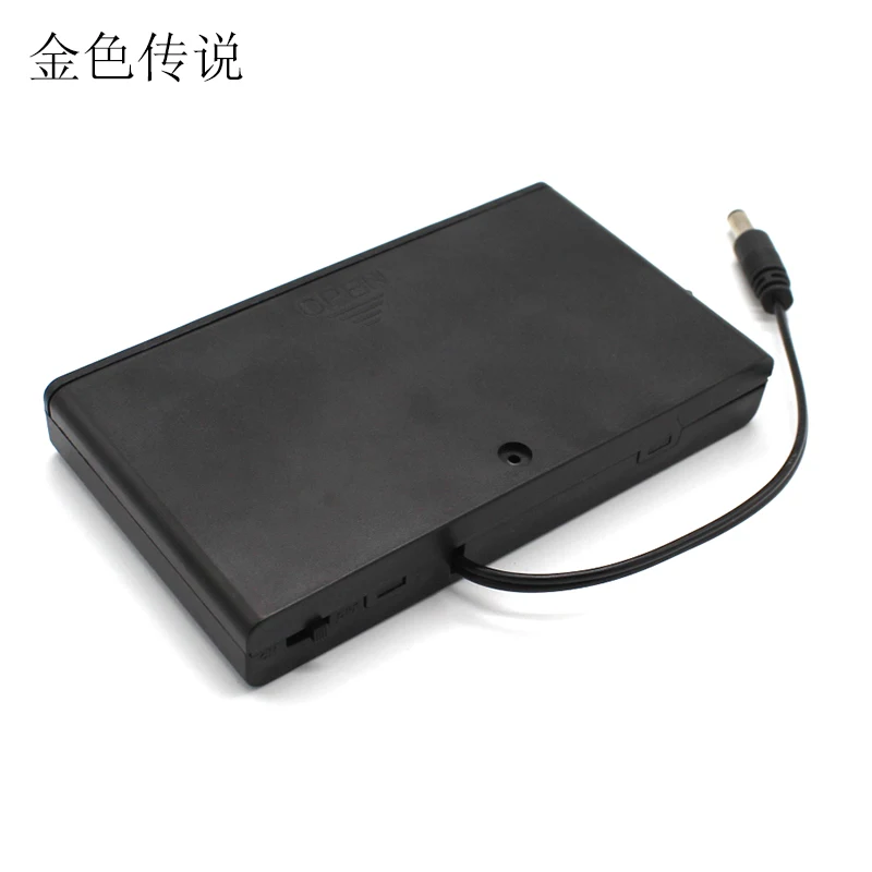 

5th 8 section with cover with switch battery box DIY small production model 12v power supply box 5th dry battery series