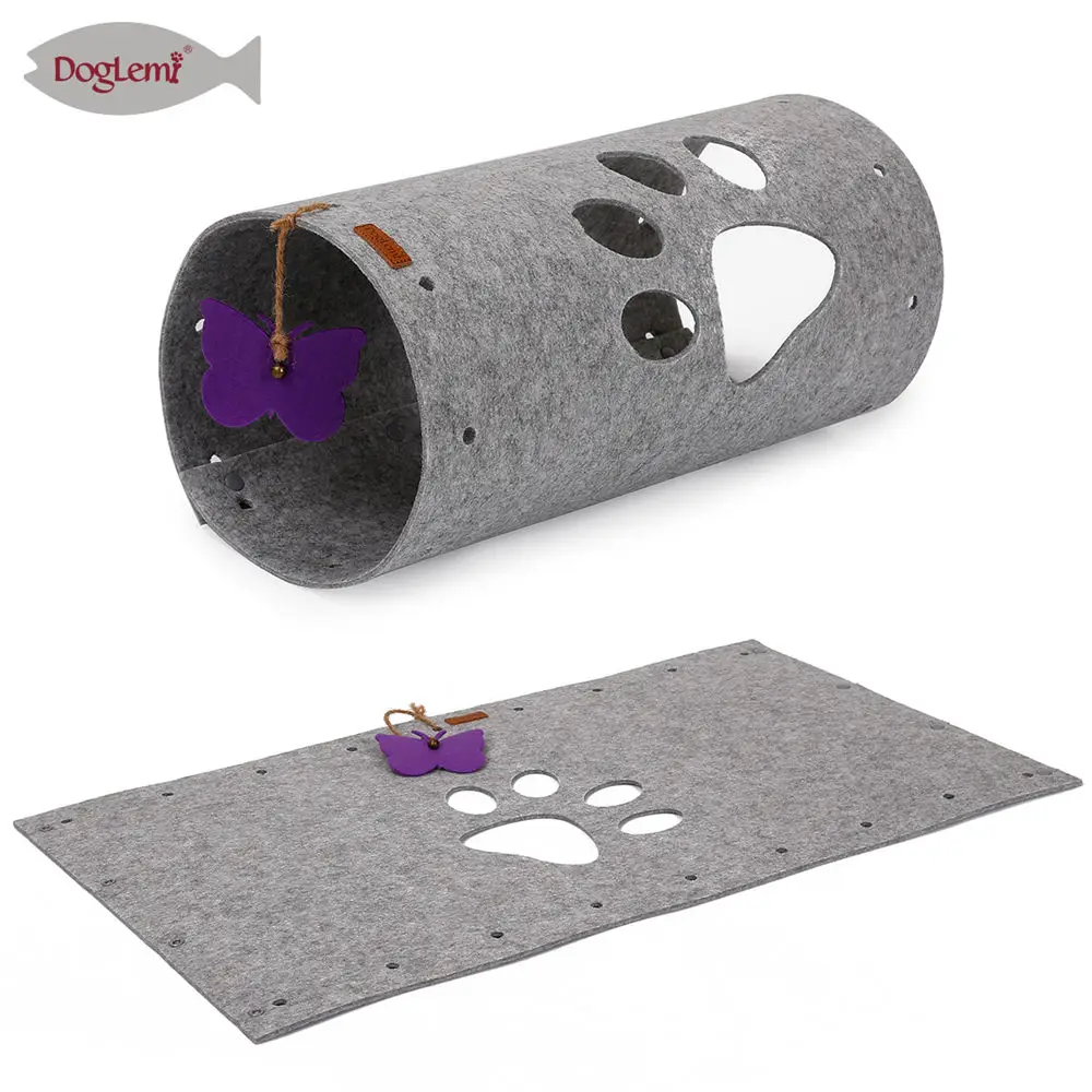 DIY сшивание для кошки Каттен интерактивный питомец ToyvPet Кот туннельные игрушки длинные 45 см наружные кошки обучающая игрушка складной туннель игрушки для домашних животных