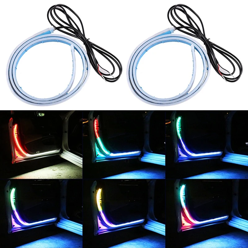 Комплект из 2 предметов 7 цветов RGB светодиодный Аварийные огни Водонепроницаемый