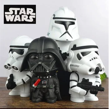 

Star Wars 11cm Anime Figure doll Action Force Awakens Black Series Darth Vader toys model For children gift