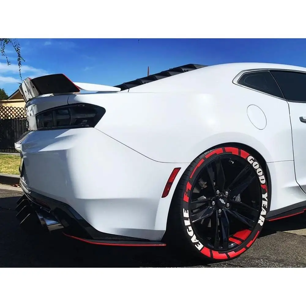 

Tire Stickers Goodyear Eagle F1 Red Line Tyre Lettering Customizable Auto Decal 3D 3mm Thickness 1" Height 20Pcs Sticker Set