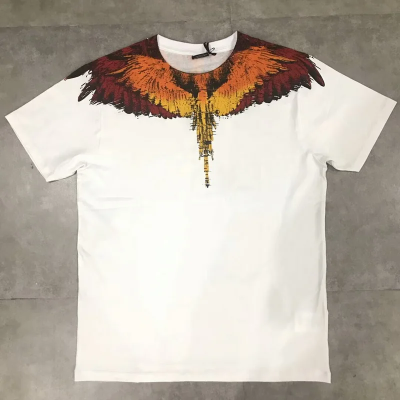 2019SS VIVAMB MB BURLON крыла Футболка хлопок NON-ELASTIC больше размера XXS-L - Цвет: Красный