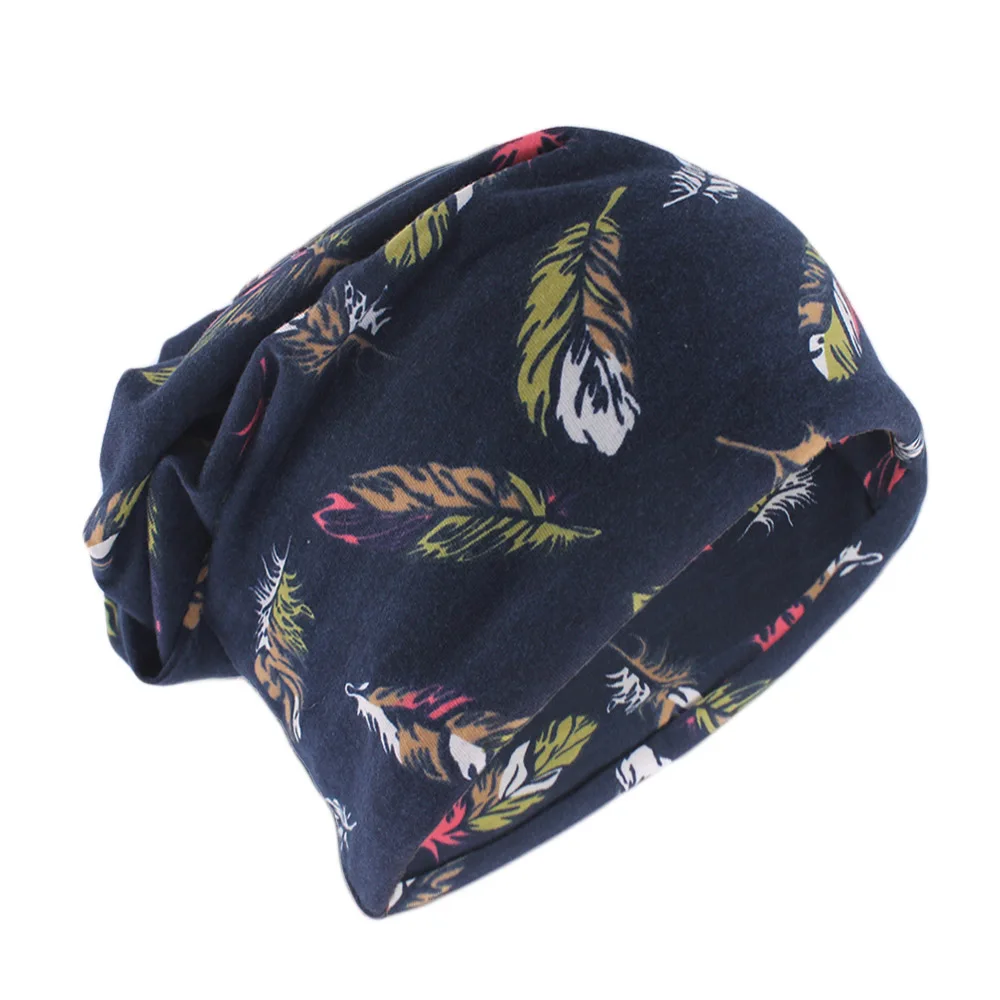 Frühling Herbst Warme Frauen Baumwolle Mützen Skullies Fashion Floral Nette Dame Hut Hip Hop Hüte Schal Top Verkauf Mädchen Im Freien gorras – Detail 3