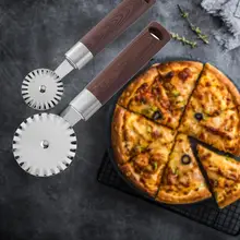 1 шт. резак для пиццы из нержавеющей стали Острый Хо использовать держать нож для пиццы Инструменты для торта колесо использовать для вафельных печенья с рукоятка без скольжения