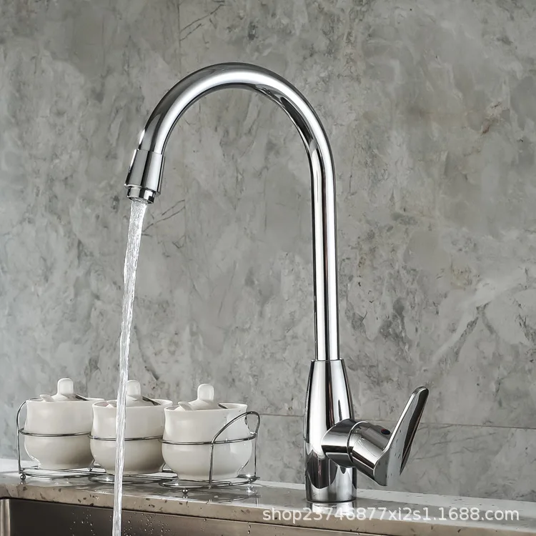 

Hundreds Ridge Spring Plastic Steel Kitchen Faucet Sink Hot And Cold Faucet Rotating Cold Washing Basin Tap