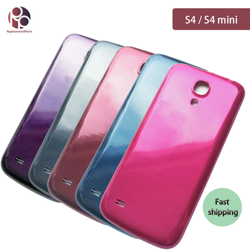 10 шт. Задняя крышка батареи для samsung Galaxy S4 i9505 i9500/S4 mini I9190 задняя дверь Корпус чехол запасные части