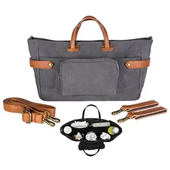 

Mommy Maternity Diaper Baby Shoulder Bag Travel Tote Handbag with Stroller Strap 517D