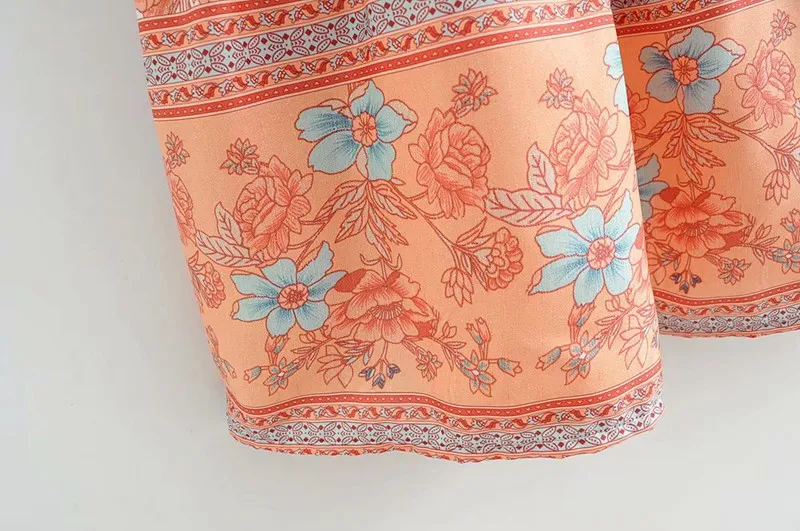 Everkaki винтажное длинное платье с кисточками и поясом, Boho, с принтом, на пуговицах, летнее женское платье, цыганское макси платье, для женщин,, весна, Новинка