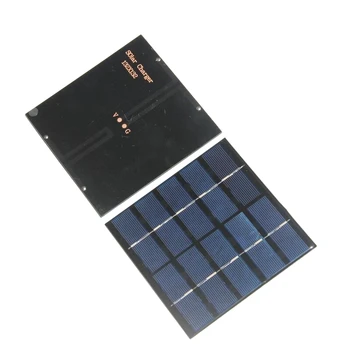 

3W 5V 600MA Mini Solar Panel Polycrystalline DIY Solar Panel Chargr For 3.6V Battery Light 132*132mm 100Pcs Wholesale