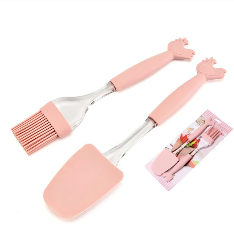  Silicone Cake Tools Cream Butter Cake Spatula Mixing Batter Scraper Brush Butter Mixer Cake Brushes