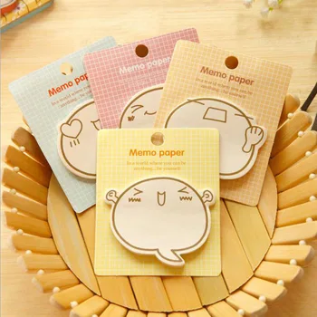 

2pcs/lot New Funny Cartoon Expression designs Notepad Memo pad Paper sticky note Stationery papelaria G222