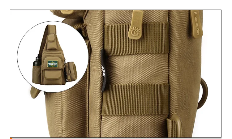 Протектор Плюс Molle сумка на плечо для чайника, тактическая армейская сумка через плечо, наружная Спортивная дорожная сумка, водонепроницаемая военная нагрудная сумка