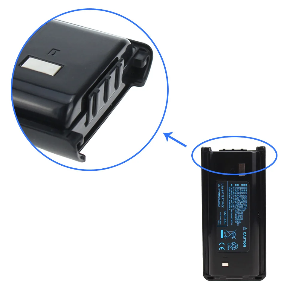 10X KNB-45 KNB-45L 2000 мА/ч, литий-ионный аккумулятор Батарея совместимый для Kenwood TK-3312 TK-2200 TK-2207 TK-2312 TK-3200 TK-3207 TK-2202L TK-221