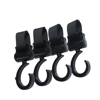 

4pcs Rotatable Multifunctional Hook for Car Headrest Hanging Bag Stuffs 14x5.2cm Home Storage & Organization LBShipping
