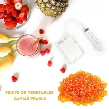 

Household Stainless Steel Caviar Maker Molecular Gourmet Kitchen Gadgets Decoration Tools Cooking Tools Equipment Kitchen