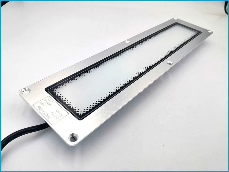 12W 18W 24W Embedded LED lighting Panel Working Light 24V DC flush type Tempered frosted glass Waterproof IP67 Free shipping 16