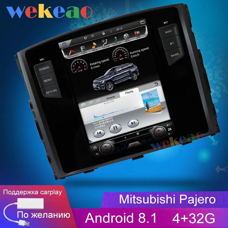Wekeao вертикальный экран Tesla стиль 10 4 'ɺndroid 8 1 Автомобильный мультимедийный Dvd