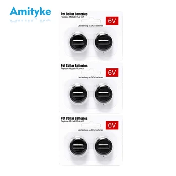 

6PCS/ set Pet Collar Batteries 150mAh Compatible with PetSafe RFA-67 6 Volt Replacement Batteries PBC-102/103/302,PBC23-10685