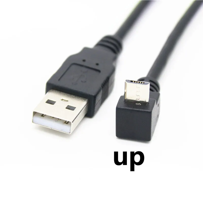 30 Cm Usb 2.0 A Male Naar Links Rechts 90 Graden Hoek Micro Usb Cable Cord Usb Data Kabel Adapter connector Omhoog/Omlaag/Links/Rechts Stijl