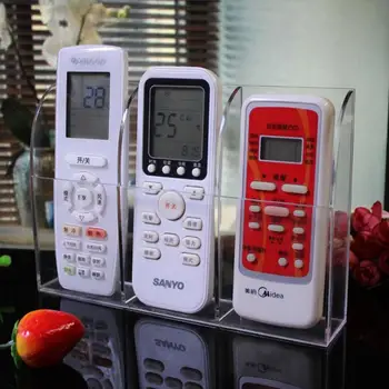 

Remote Control Rc Srorage Box Air Conditioning 3 Slots Household Supplies Case TV