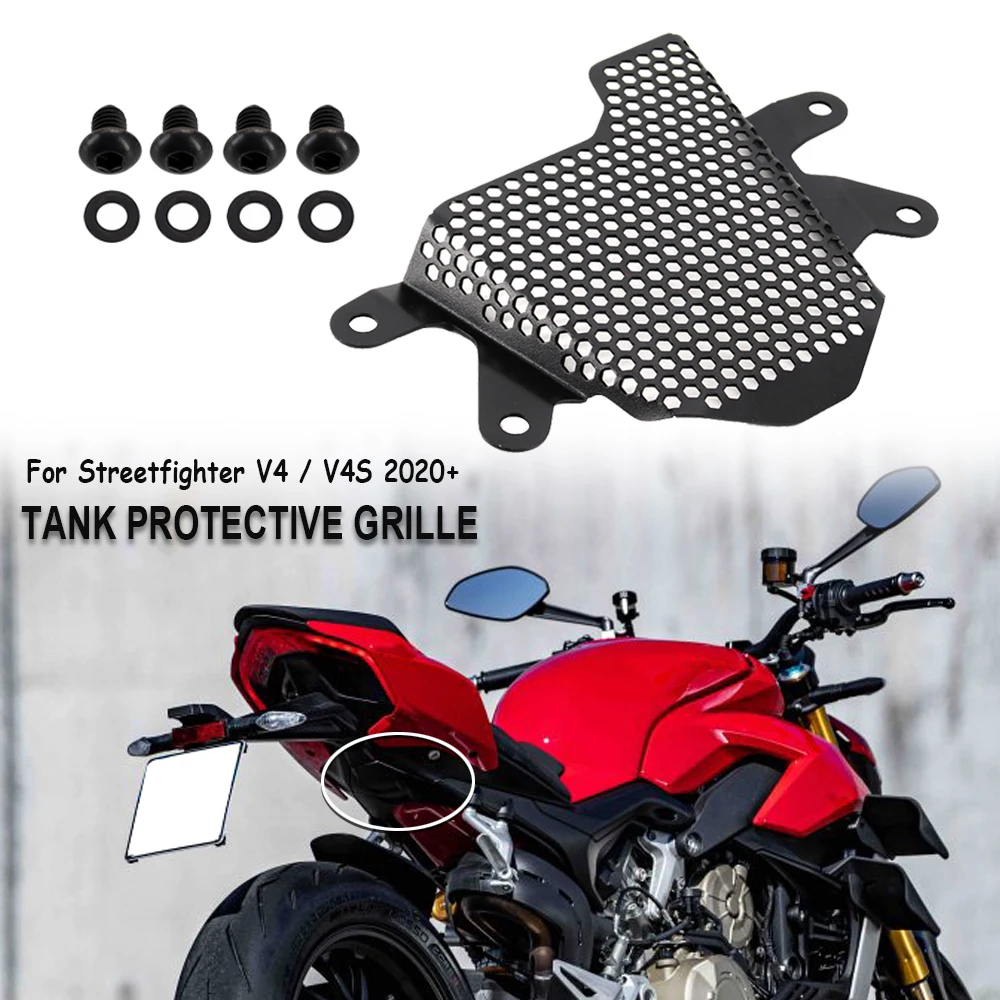 

Tank Protective Grille FOR DUCATI V4s Streetfighter V4 Pillion Peg Removal Kit Fuel Tank Cover Guard Fuel Tank Protection Net