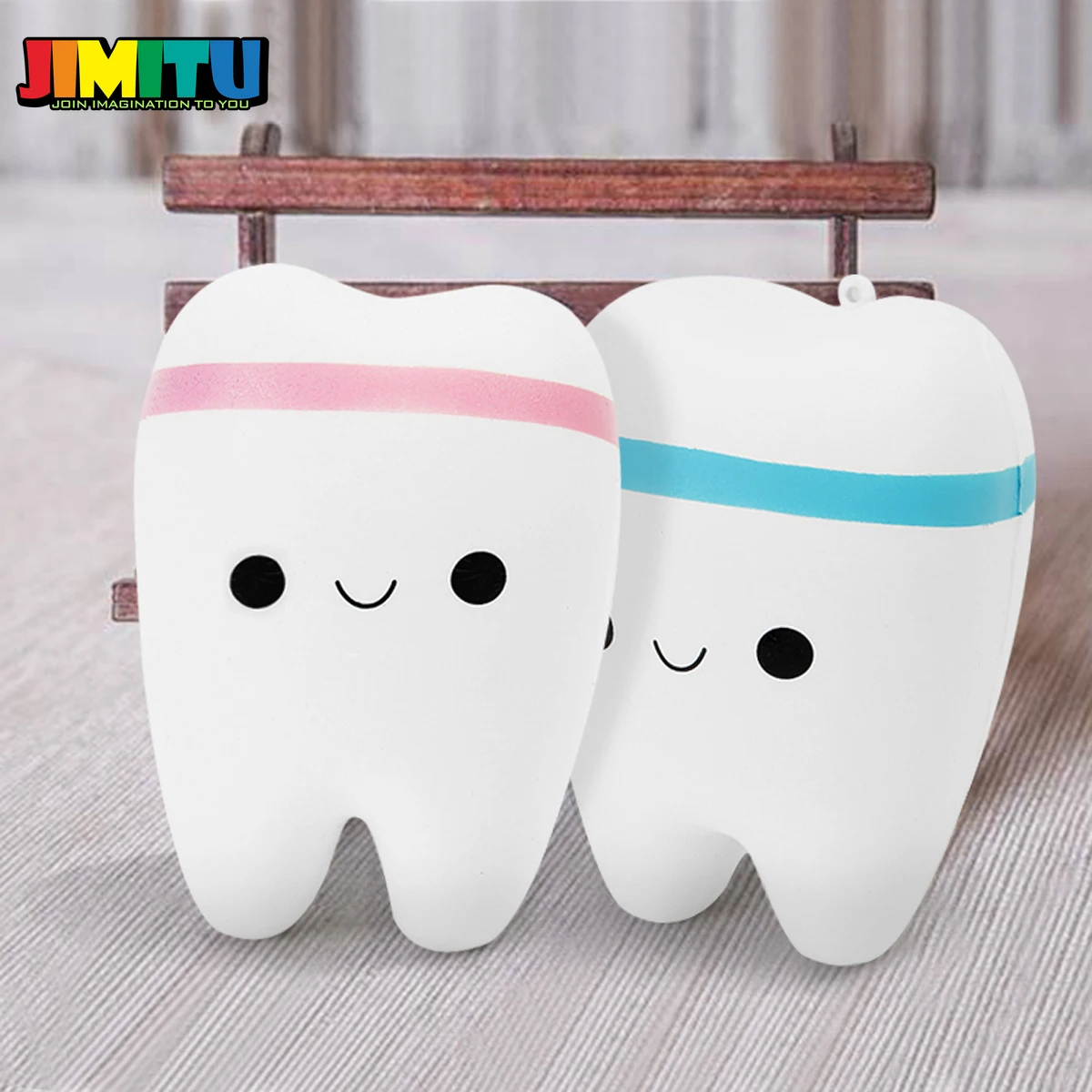 JIMITU Милая мультяшная зубная подвеска мягкая игрушка мягкая медленно растущая зубная паста мягкая сжимающая Милая эластичная игрушка подарок