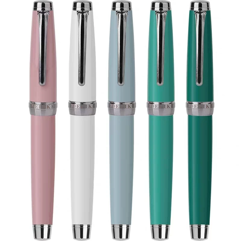 

1Pc Delike New Moon 3 Fountain Pen Metal Lacquer Ink Pen EF/M/EF Bent Nib Converter Filler Stationery Office school supplies