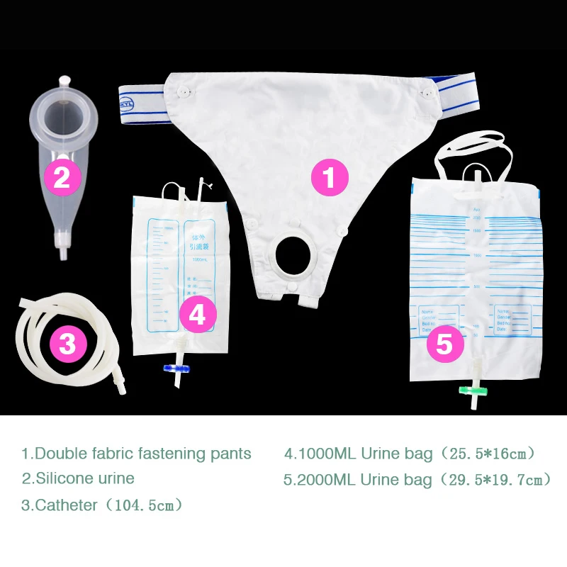 Медицинский силиконовый мочеприемник для мужчин и женщин пожилых людей мочи