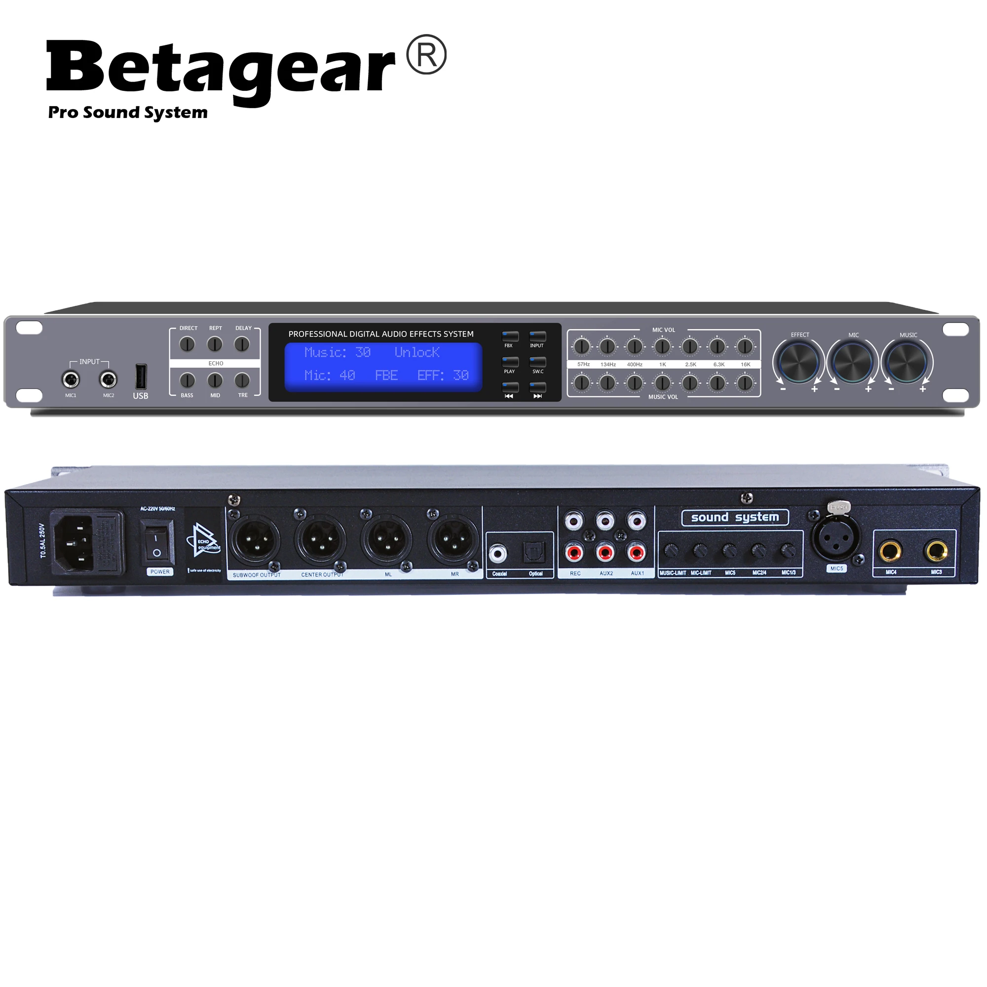 Betagear Professional dsp audio processor digital