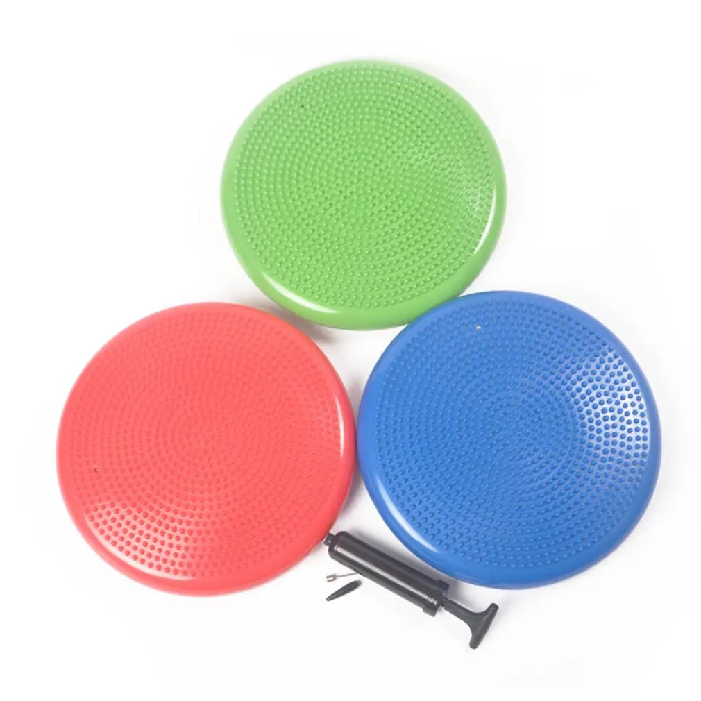 33cm PVC Inflatable Yoga Ball Pad Stability Balance Disc Massage Cushion Mat Ball Fitness Training Ball For Gym Home Twist Board