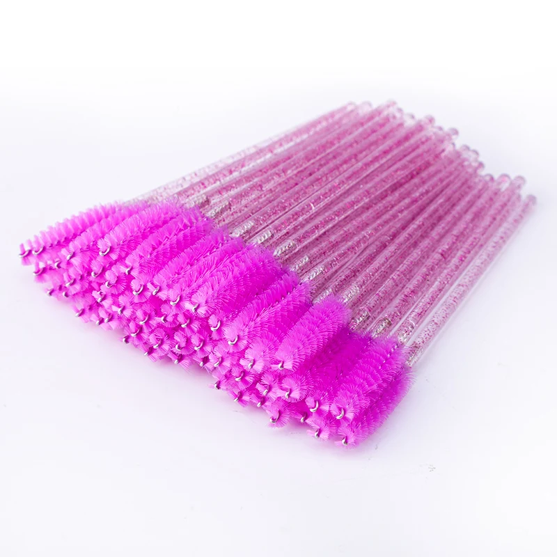 25pcs Purple Zwellbe одноразовый Кристалл щеточку для ресниц расческа 25/50 шт в наборе, удлинение ресниц тушь для ресниц палочки для макияжа Профессиональные косметические инструменты - Цвет: 25pcs Purple