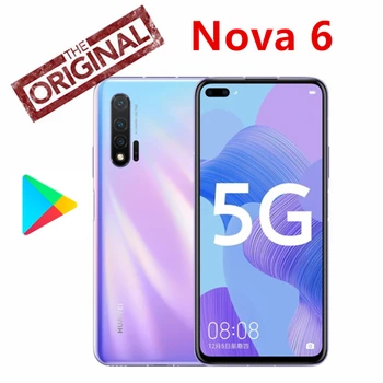 

HUAWEI nova 6 5G 5G Smartphone 6.57 inch Android 10 Kirin 990 Balong 5000 Octa Core 3 Rear Camera 4200mAh Battery Google Play
