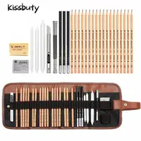 29Pcs Sketch Pencil Set Professional Drawing Pencils Bags Portable Outdoor Travel Ketching Painter School Students Art Supplies 1