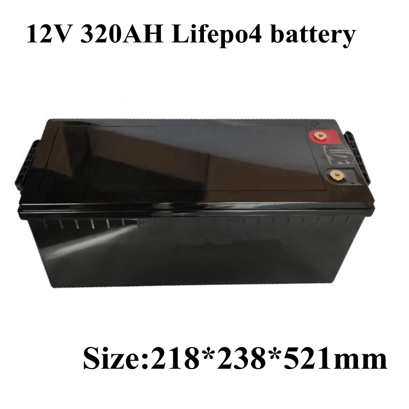 

Waterproof 12v 320AH Lifepo4 Battery 100A BMS 4s 12.8v Lithium Battery for Inverter Solar Energy Caravan Boat + 20A Charger