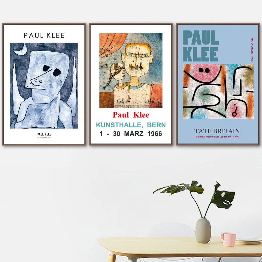 Abstract Paul Klee Flower Girl Museum Wall Art Canvas Painting Nordic Poster Morden Pictures For Living Room Bedroom Home Decor