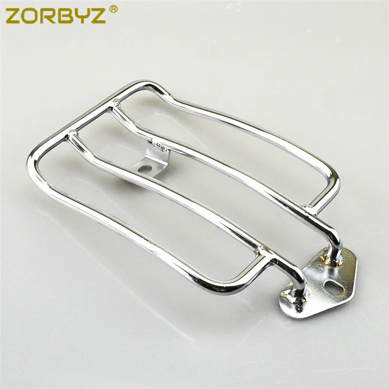 ZORBYZ Motorcycle Chrome Rear Fender Luggage Rack Carrier Solo Seat For Harley Sportster XL883 1200 2004-