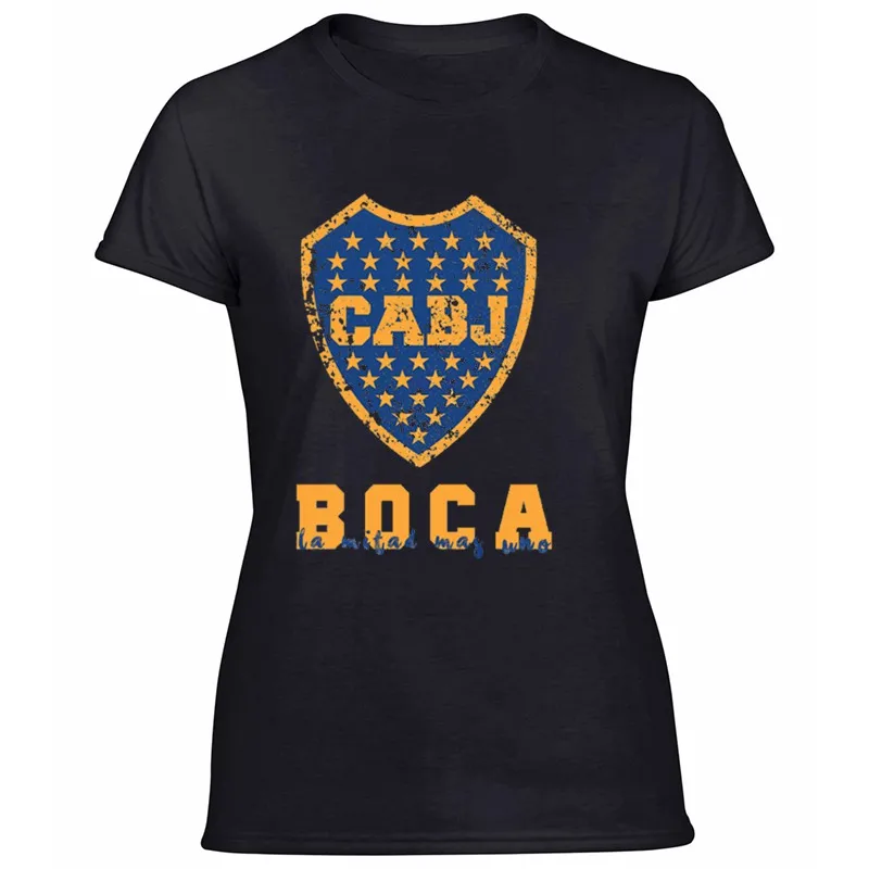 Модная футболка Boca Juniors, Argentina для мужчин, хлопок, женские футболки, потрясающие женские футболки