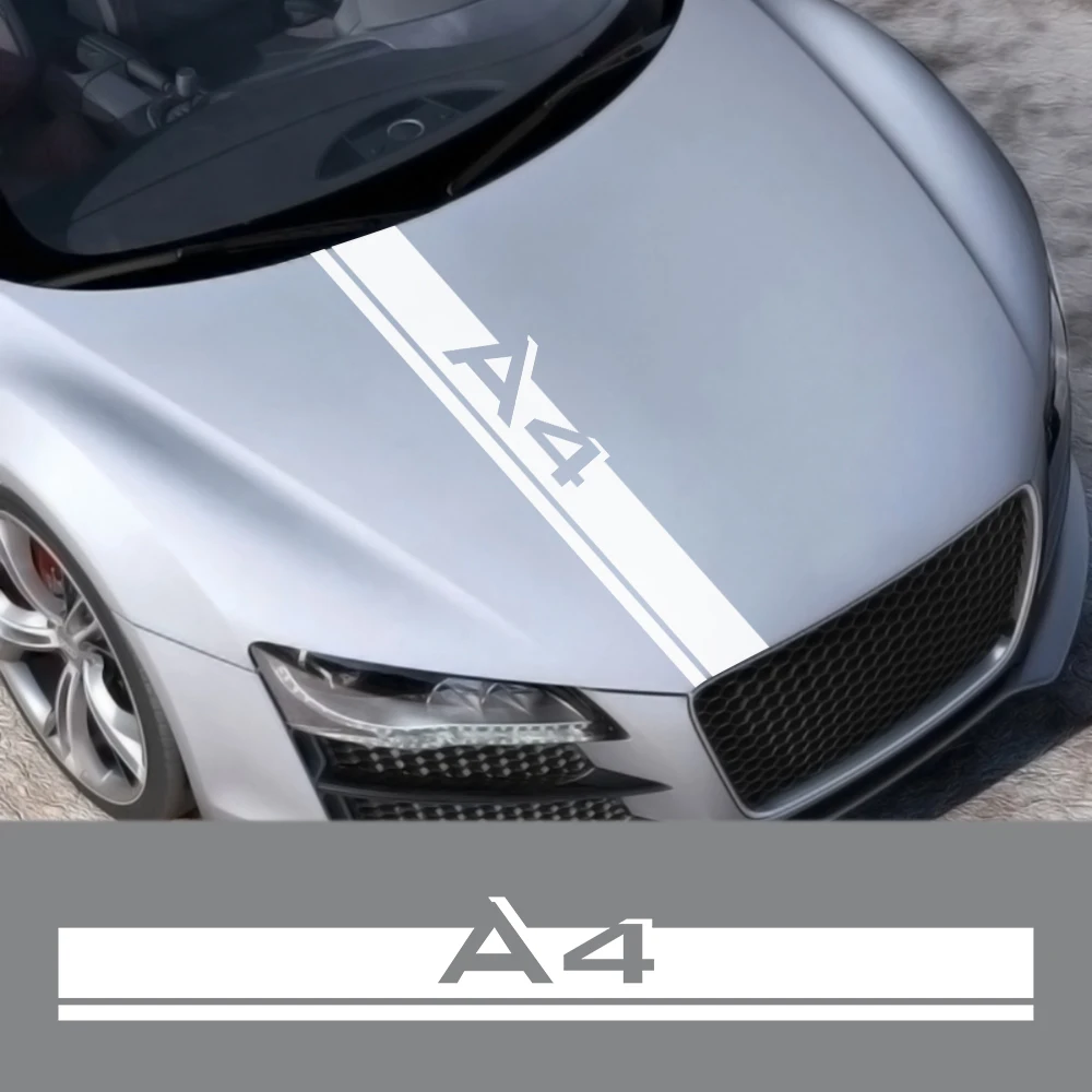 Для Audi A4 B8 B6 B7 B9 Sedan 4 0 Tfsi S Line Avant Allroad автомобильные аксессуары наклейка на капот