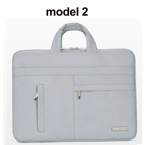 model 2 light grey Портативная сумка, сумка для ноутбука, чехол для Macbook Air Pro 11 13 Surface pro, чехол для ноутбука acer Dell hp Asus lenovo 13,3 14 15,6 - Цвет: model 2 light grey