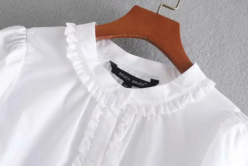 ZA Новая модная женская офисная рубашка с отложным воротником, офисная одежда, Женская официальная белая рубашка с длинным рукавом, повседневная верхняя одежда