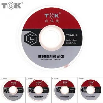 

Welding Wires Length 1.5m Width 1.0 / 1.5 / 2.0 / 2.5mm Desoldering Braid Solder Remover Wick Fine Wire Tin Lead Solder Wire