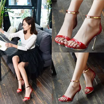

Will Code Women's Shoes High-heeled Shoes Sandals Waterproof Platform Fine With Buckle High-heeled Shoes