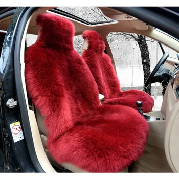 

AUTOYOUTH Car Seat Cover 100% Genuine Wool fur Natural Sheepskin Seat Covers Universal for Suzuki Jimny Vcds Solaris hyundai Kia