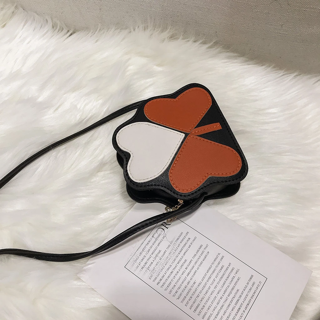 2019 Girl Backpacks Coin Purse Handbag Children Wallet Small Kids Shoulder Handbag Crossbody Purse Money Baby Heart Bags 823